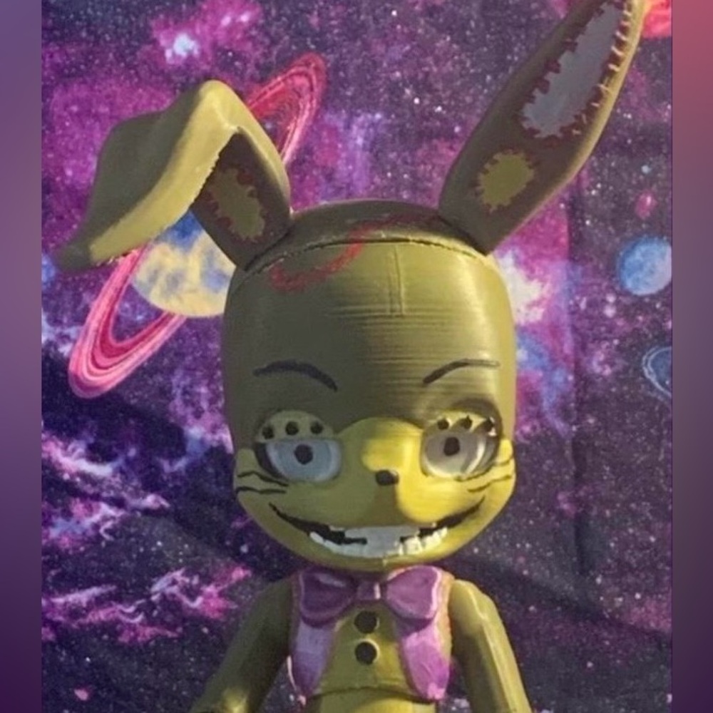 PLA Five Nights At Freddy’s Glitchtrap Kabbit BJD painted